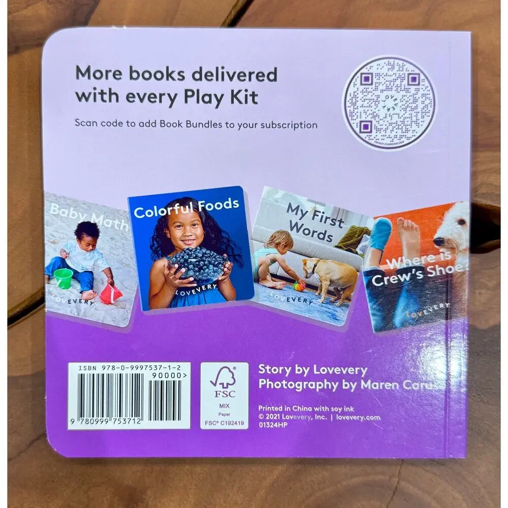 Lovevery 'How I Feel' Boardbook from The Explorer Play Kit 9/10 mons - NEW📘💜